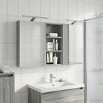 vidaXL Ensemble de Meubles de Salle de Bain 3 Pièces 110 x 10 5 x 60 5 cm