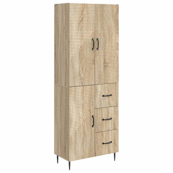 vidaXL Ensemble de Meubles 2 Pièces Chêne Sonoma 66 x 34 5 x 89 5 cm
