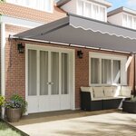 vidaXL Auvent Rétractable Gris clair 600 × 350 cm Tissu et Aluminium