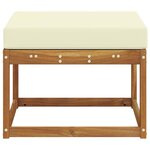 vidaXL Pouf d'Extérieur Bois d'Acacia Massif Naturel
