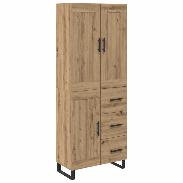 vidaXL Haut Armoire avec tiroir Chêne artisanal 69 5 x 34 x 180 cm