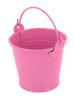 Seau en métal rose Ø 6 5 cm x H 6 2 cm