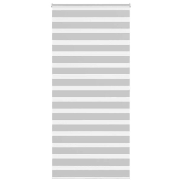 vidaXL Store zèbre gris clair largeur du tissu 110 9 cm polyester