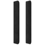 vidaXL Tête de lit à LED Noir 163x16x118/128 cm Velours