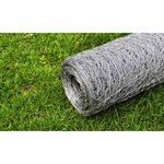 vidaXL Grillage pour volière Acier galvanisé 25 x 0 5 m Argenté