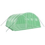 vidaXL Serre avec cadre en acier vert 16 m² 4x4x2 m