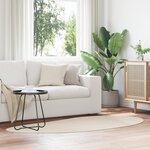 vidaXL Tapis Beige 100x200 cm Polyester Antidérapant