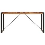 vidaXL Table de salle à manger 140x70x75 cm Bois de Sesham massif