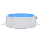 vidaXL Piscine avec pompe filtrante à sable et échelle 490x360x120 cm