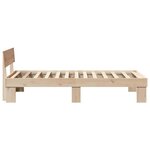 vidaXL Cadre de lit Marron 80 x 200 cm Bois massif en pin