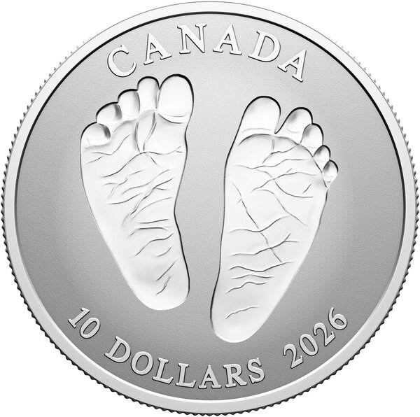 Pièce de monnaie en Argent 10 Dollars g 15.57 (1/2 oz) Millésime 2026 WELCOME TO THE WORLD