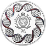 Monnaie TONSILS Human Body 1 Oz Argent 1$ Niue 2026