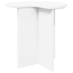 vidaXL Table d'appoint Blanc Ø 39 x 38 cm Bois d'ingénierie