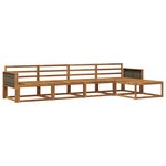 vidaXL Ensemble de canapés d'extérieur 5 pc Naturel