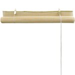vidaXL Store roulant en bambou 80x220 cm Naturel