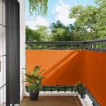 vidaXL Écran de balcon Orange 100 x 800 cm Tissu Oxford