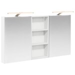 vidaXL Ensemble de Meubles de Salle de Bain 3 Pièces 110 x 10 5 x 60 5 cm