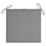 vidaXL Chaises pliables de jardin avec coussins lot de 6 Bois de teck