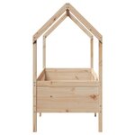vidaXL Cadre de lit d'enfants forme de maison 70x140cm bois pin massif