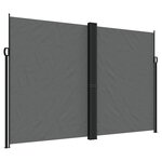 vidaXL Auvent latéral rétractable anthracite 220x1000 cm