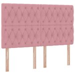vidaXL Lit avec rangement et matelas Rose 140 x 200 cm Velours