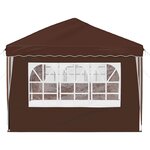 vidaXL Tente de fête pop-up 575 x 289 x 245 cm Marron