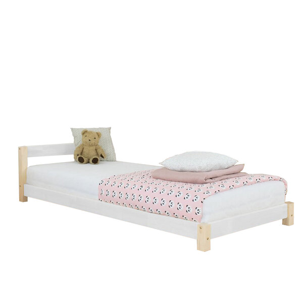 Lit enfant DREAMY 80 x 180 - blanc et naturel