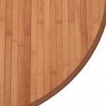 vidaXL Tapis rond naturel 60 cm bambou