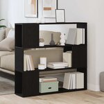 vidaXL Centre de divertissement Noir 100 x 24 x 94 cm