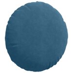 vidaXL Coussins de siège 2 pc Velours Bleu Ø50 x 19 cm
