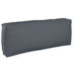 vidaXL Coussin de Palette pour dossier anthracite 120 x 40 x 12 cm - Tissu Oxford