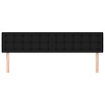 vidaXL Têtes de lit 2 Pièces Noir 90x5x78/88 cm Tissu