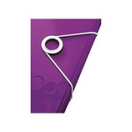 Chemise WOW 3 rabats à élastique polypro 150 feuilles A4 Violet Métalisé LEITZ