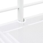 vidaXL Lit superposé pour enfants avec toboggan Blanc et anthracite