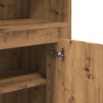 vidaXL Buffet haut chêne artisanal 60x35 5x103 5 cm bois d'ingénierie