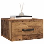 vidaXL Cabinet de chevet Bois Ancien 35 x 35 x 20 cm Bois d'ingénierie