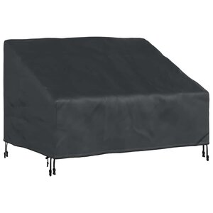 vidaXL Housse de banc de jardin Noir 130 x 95 x 40 / 80 cm Tissu 420D