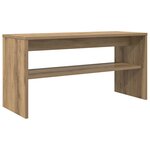 vidaXL Meuble TV Chêne artisanal 80 x 30 x 40 cm Bois d'ingénierie