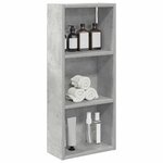 vidaXL Armoire murale de salle de bain Gris Béton 30 x 14 x 70 cm