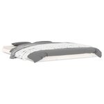 vidaXL Cadre de lit sans matelas blanc 160x200 cm bois de pin massif