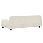 vidaXL Canapé pour enfants crème 90x53x30 cm velours