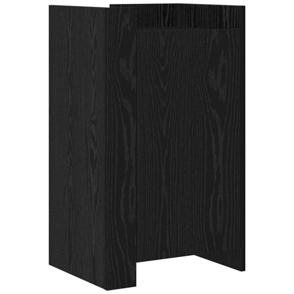 vidaXL Buffet Chêne noir 45 x 35 x 75 cm Bois d'ingénierie