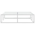 vidaXL Cadre de lit sans matelas blanc 120x200 cm métal