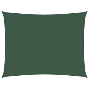 vidaXL Voile de parasol tissu oxford rectangulaire 5x6 m vert foncé