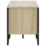 vidaXL Meuble TV chêne sonoma 122x34x41 cm bois d'ingénierie