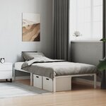 vidaXL Cadre de lit métal blanc 100x200 cm