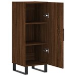 vidaXL Buffet Chêne marron 34 5x34x90 cm Bois d'ingénierie