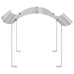 vidaXL Chapeau de cheminée Argent 59.5 x 50 x 36.5 cm Acier inoxydable