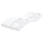 vidaXL Lit de jour avec gigogne et matelas gris foncé 90x200 cm tissu