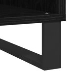 Buffet à enregistrement vidaXL Noir Chêne 100x38x48 cm Bois d'ingénierie